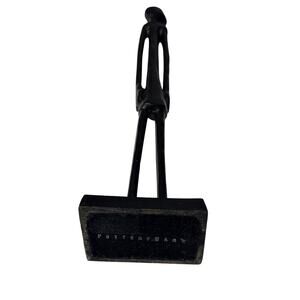 Pottery Barn Sculpture Person Man Abstract Cast Shadow Metal 14"